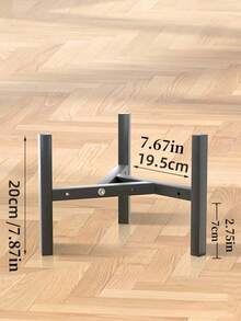 1 pieza Soporte ajustable y multifuncional para macetas de jardín, a prueba de agua y humedad, color negro