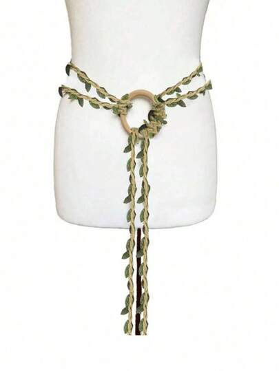 Thắt lưng dài thắt nút dành cho nữ, dây thắt lưng kiểu phù thủy Bắc Âu, thắt lưng chéo kiểu quỷ lùn, phụ kiện cho pháp sư, người ngoại đạo và người Viking.