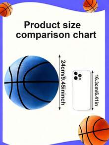 Quiet Basketball, Foam Basketball, Indoor Training Quiet Ball, Quiet Foam Indoor Training Ball, Suitable For Various Indoor Activities, Thanksgiving, Christmas And Halloween Gifts - Multicolor - View 24