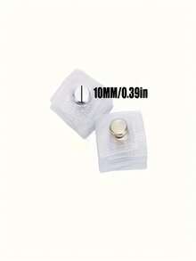 10/20/40pcs Hidden Magnetic Snap,Invisible Magnets Sew In PVC For Thin FabricsInvisible Magnetic Buckles, 1cm/0.39in Metal Stitching Accessories, Suitable For Bags, Clothing, Curtains, Sofa Covers, Hidden Round Magnetic Fasteners With Stronger Magnet, Magnetic Buckle