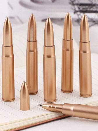 12pcs Vintage Bullet Shaped Ballpoint Pens. Realistic Bullet Weapon Ballpoint Pens, Blue Ink Pens Suitable As Student Prizes. Ideal For Office Pens, Valentine's Day Gifts, Back To School, Student Pens, Diary Pens, Planner Pens, Teacher Pens, Student Pens, Office Supplies. Excellent For Schools, Homes, Offices, Work, Business, Clubs, Parties And Organizational Events. Wonderful Birthday Gifts, Office Gifts, Gifts For Kids, Students, Teachers, Friends, Colleagues.