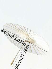6把/1把 - 80厘米/60厘米/40厘米白色纸伞，空白DIY婚礼遮阳伞，适用于各种节日派对/新娘婚礼装饰、新娘房装饰、伴娘装饰、婚礼礼物、婚礼摄影道具。请根据尺寸购买。