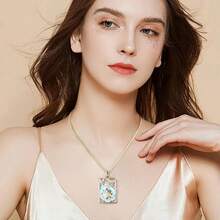 Tarot Card Necklace Women, Gold Vintage Pendant, Good Luck Amulet Jewelry - b - 查看 4