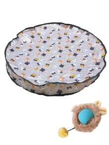 Cat Hunting Toy Set, Electric Cat Ball Toy With Lighting, Chasing & Hunting Pet Toy, USB Rechargeable, Kitten & Pet Supplies