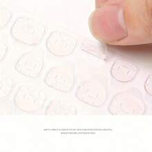 Transparent Nail Art Gel Nail Stickers, Wearable Nail Jelly Glue Ultra-Thin Gel Nail Stickers, Double-Sided Adhesive Invisible, Transparent, Waterproof, Reusable, For Nail Decoration Nail Glue Transparent Flexible Adhesive Sheet For Nail Art - 無色 - 查看 5
