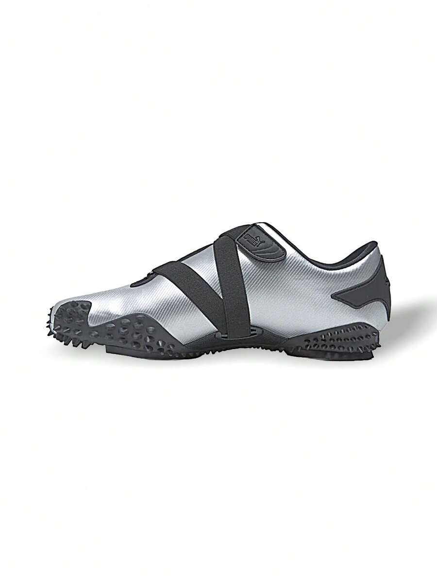Puma Mostro 金属男女通用运动鞋 吸汗透气保暖 百搭纯色 Logo 弹性好 易洗速干 运动户外跑步日常上学 银/黑 403188-01 - 銀/黑色 - 查看 1