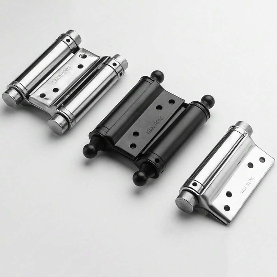 1个不锈钢门铰链，双向开启，自动关闭，加厚弹簧，静音铰链 - 彩色 - 查看 1