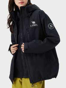 CAMEL CROWN Champion Kai Jia Z Series Unisex 3-In-1 Outdoor Jacket, Suitable For All Seasons - Phantom Black - View 6