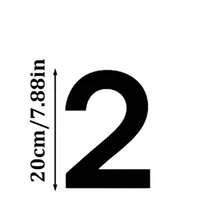 Customized Modern House Number Plate - Black House Number And Address Plate - House Number Plate