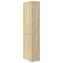 vidaXL Schmaler Badschrank Mit Rollen, Sonoma-Eiche Holzwerkstoff - Giallo - Visualizzare 6