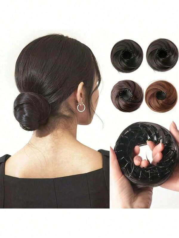 Elegant Bird's Nest Hair Straightener, Natural Fluffy Fixed Hair Clip, Suitable For Elegant Ladies And Girls, Very Suitable For Thick And Sparse Hair, Increasing Hair Fluffiness, Ponytail Holders, Hair Elastics, Hair Rubber Bands, Hair Rope, Hair Accessories ,Head Piece ﻿ ,Hair Styling Kit