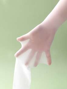 1件装 女童超薄无痕脚印连裤袜/舞蹈袜 - 白色 - 查看 3