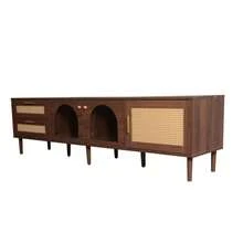 Muebles para televisión y centros de entretenimiento - Marrón + Tablero de partículas - Ver 6