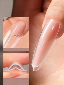 240 Cái/Hộp Khuôn Nối Móng Dạng Kẹp Kép 120 Cái Khuôn Trên + 120 Cái Khuôn Dưới 15 Kích Cỡ Đầu Gel Acrylic Cho Nối Móng Dạng Gel Kèm Đường Dẫn - Nhiều màu - Xem 7