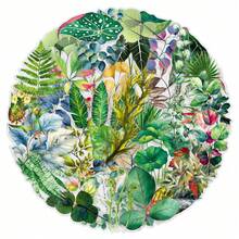 50 ملصق أوراق نباتية خضراء شفافة 2D ملصقات جمالية هدايا ملصقات مضحكة ومرحة ألعاب تسعينيات ملصقات لوازم الألبوم، المظاريف، زجاجات المياه، الكمبيوتر، اللابتوب، الهاتف، الحقائب، الدفاتر، الثلاجة، حفلات المناسبات، الديكور - متعدد الألوان - مشاهدة 8