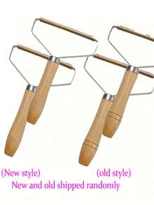 1/2/4pcs Manual Lint Remover Shaver Wool Sweater Clothes Fuzz Brush Wooden Handle Fabric Shaver Pet Hair Remover Lint Washer Cleaning Sheets - Multicolor - View 10