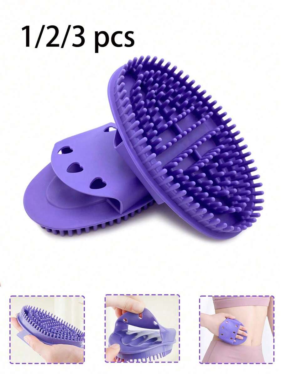 Cepillo de meridianos corporales, cepillo de masaje de meridianos, cepillo de meridianos de silicona, masajeador corporal de raspado manual completo, cepillo suave para relajación de cabeza, abdomen, piernas y Body, cepillo de masaje universal para todas las partes del Body, suave y cómodo, amigable con la piel, cepillo de belleza corporal, regalo perfecto para familiares y amigos. Artículos de belleza esenciales para viajes. - Multicolor - Ver 1