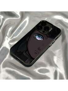 schneller EU-Versand (DE & ES)   16 15 14 13 12 11 Pro Max X XR XS MAX 8 7 Plus kompatible Halbgesicht Mädchen Anime Handyhülle stoßfest matte Rückseite - Durchscheinendes Silber - Übersicht 2