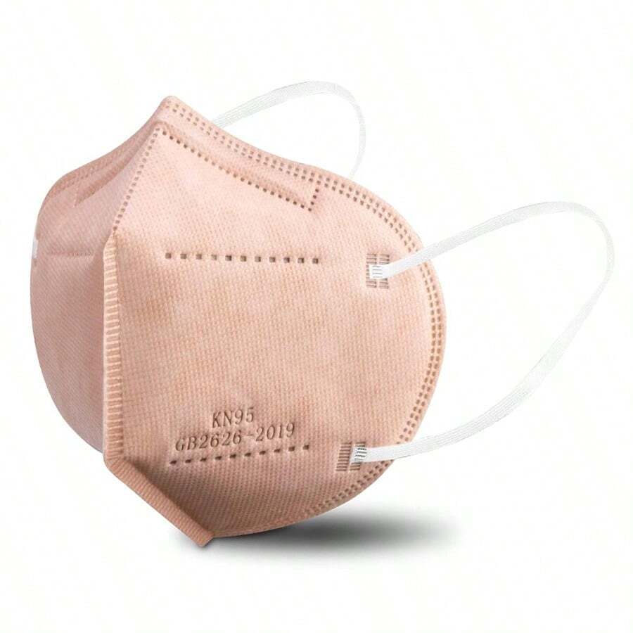 KN95 Face Mask 50 PCS Breathable Protection Masks Individually Wrapped 5-Ply KN95 Black Masks Cup Dust Safety Masks - Pink - View 1
