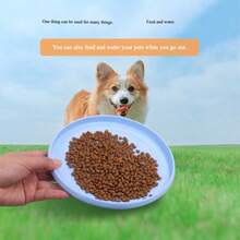 1PC Dog Flying Disc Toy | Floating, Chew-Resistant For Interactive Training | Pet Supplies For Dog Owners, All Seasons Use (Indoor/Outdoor) - Color aleatorio - Ver 4