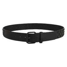 Women's Studded Belt - Punk Rock Gothic Belts For Women - SpikedLeather Belts - Thick Checkerboard Belts - Casual Fashion Accessories - 多色200 - 查看 1