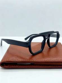 1pc Fashionable Casual Tritan (Copolyester) Women's Non-Prescription Glasses, Autumn/Winter