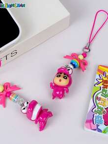 CRAYON SHINCHAN Crayon Shin-Chan Official Matching Pairs Series A Pair Of Adorable Cartoon Keyrings, Mobile Phone Chains, Pendants, And Earphone Charms Creative Little Gifts - Multicolor - View 2