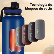 Termos Acero Inooxidable Frio Caliente 48h Botella De Agua - Azul - Ver 3