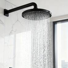 23cm/9.1in Large Panel High Pressure Shower Head, Suitable For High Water Pressure Areas, Universal 4-Inch Connection
