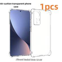 1pc Transparent Airbag Anti-Fall Phone Case, Oil-Proof, Scratch-Resistant, Easy To Clean, Friendly Appearance - Clear - View 1