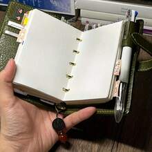 1pc M5 Mini Green Portable Pocket Notebook, Minimalist Design, Pocket Size, 40 Blank Pages, Suitable For Meeting Notes, Office Records, Study Notes, Refillable Inner Pages, Hard Cover, School Supplies, Back To School Season - Multicolor - View 4