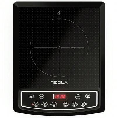  Tesla Placa de Inducción Portátil IC200B - 1500W, 8 Niveles de Potencia y Temperatura, 6 Programas de Cocción, Pantalla Digital LED, Bloqueo de , Protección Sobrecalentamiento (Color Negro) ✅ Entrega 24/72h a España (península)