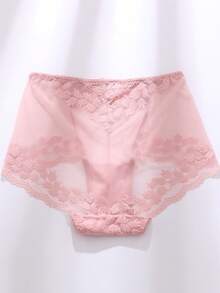 6PCS Women's Sexy Sheer Mid-Rise Lace Briefs Comfortable And Breathable Underwear