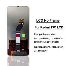 TOP Quality Compatible With Redmi Series LCD Display Compatible With Redmi A1 8 8A 9 9A 9C LCD Display Touch Screen Digitizer Assembly Compatible With Redmi 10 10C 12 12C 13C A3 LCD Screen Replacement Repair Parts