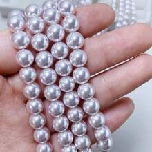 2-12mm Cuentas sueltas de perlas de vidrio de rosa mantra falsas, al por mayor para manualidades de joyería de collares DIY - Manta Rose - Ver 4