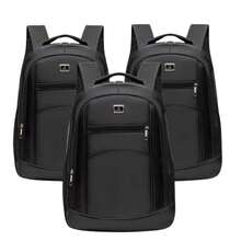 Kit 3 Mochilas Malas Universitárias Grande Unissex Impermeável Resistente Trabalho Escola - Multicolorido - Visão 1
