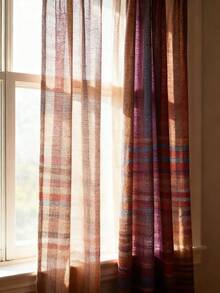 1pc Thin Striped Metallic Fabric, Composite Cationic Sequin Cloth, Pre-Cut Apparel, Dress, Tablecloth, Curtain, Home DIY Sewing Material - Multicolor - View 7