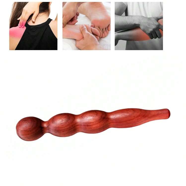 One Piece Set Of Pure Natural Wooden Massage Sticks - A Multifunctional Wooden Tool Used For Relaxing, Relieving Fatigue, And Relaxing Foot Meridians,Massage Stick Wooden Scraping Tool, Suitable For Full Body Massagers - Multicolor - View 3