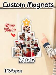1 قطعة/3 قطع/5 قطع مغناطيس ثلاجة شجرة عيد الميلاد المخصصة ب- 9 صور - مغناطيس ثلاجة صورة مخصصة - ظهر مغناطيسي متين - احتفظ بأفضل الذكريات مغناطيس ثلاجة مخصص للصور، هدية مثالية لديكور المنزل، هدية عيد الحب، هدية شخصية، هدية مخصصة، هدية عيد الميلاد المخصصة، ديكور عيد الميلاد، مغناطيس للأزواج، اصنع مغناطيسات عيد الحب الخاصة بي، هدية رأس السنة، ديكور الحفلات