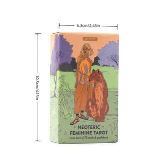 Cartas del Tarot modernas para mujeres, versión en inglés de 10.5x6cm, 78 cartas. Un juego de cartas con un tema femenino, adecuado para principiantes y perfecto para fiestas de Halloween, Navidad y Pascua