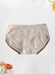 7条装女士薄棉内裤，性感纯色比基尼三角裤，透气低腰内裤 - 彩色 - 查看 5