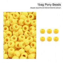 亚克力小珠子，用于制作珠宝首饰，塑料桶珠，DIY编织手链项链吊坠 - 亞克力小馬珠 - 查看 37