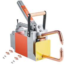 Soldadora por puntos portátil , máquina soldadora por puntos de 1/8 de pulgada con capacidad de entrada de 1,5 kVA, pistola de punta de soldadura portátil, máquina de soldadura por puntos de chapa metálica para placas de acero - Gris - Ver 8