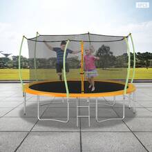 RibasuBB 6-Piece Green Curved Replacement Trampoline Poles Set Galvanized Steel Foam-Covered 196cm Universal Fit With Caps Connectors For 6-Pole Enclosure - Green - View 2