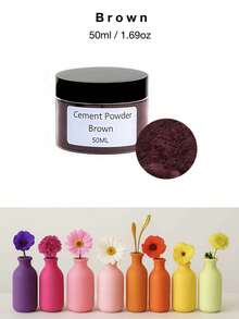 50 ml/1,69 oz Pigment de plâtre, 12 couleurs disponibles - Agent colorant à base d'eau pour le plâtre, les artisanats en époxy et la fabrication de bijoux. Colorant en poudre convenant à l'artisanat de résine, à la fabrication de bijoux DIY, à la coloration de bougies faites main, au ciment, à la teinture de peinture et plus encore. Poudre de pigment polyvalente, idéale pour les débutants - Multicolore - Voir 14