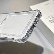 Transparent Simple Card Slot Bag Phone Case - Soft Protective Case For IPhone 16/ 15/ 14/ 13/ 12/ 11/ XS Plus Pro Max - Holds ID/ Bank Card/ Photos - For Men & Women - Suitable For Everyday Use - Perfect Gift For Tech Lovers,Suitable For IPhone 17 Air - 無色 - 查看 6