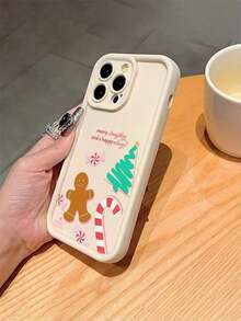 Funda para phone 17 Pro con diseño de hombre de jengibre, color beige claro, resistente a caídas, fabricada en TPU. Ideal para regalar en Navidad. Compatible con XS/XS/XR/11, 12, 13, 14, 15, 16 Pro/Promax/14, 15, 16 Plus/17. Para hombres y mujeres. - Multicolor - Ver 3