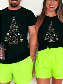 National Lampoon's Vacation-Shirt Women, Black, Small, Short Sleeve, Crew Neck, Classic Fit, Imported  Graphic Tees Men Crop Tops Couple Tee Art Outfits Art Men-Shirt - 黑色 1pcs MEN - 查看 6