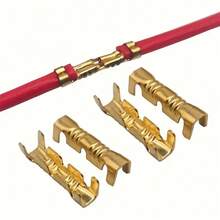 100pcs High Quality U-Type Wire Connectors - Copper Alloy Crimp Terminals, For Electrical Projects, Suitable For Block And Spade Connectors, Reliable And Durable, No Charging Power Mode, Electrical Wiring Supply