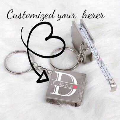 Custom-Designed Metal Tape Measure With Name Markings, Square Steel Ruler, Keychain, Creative Industrial Precision Stainless Steel Telescopic Tape Measure With Keychain - 0.01 Accuracy, 1M/39.37IN/1.2M/47.24IN/1.5M/59.1IN/Three Sizes To Choose From. A Helpful Tool And Assistant, Convenient And Easy To Use, Suitable For Engineers, Technicians, Carpenters, And All Kinds Of Trades. A Perfect Gift For Fathers Or Boyfriends.